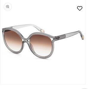 CHLOE - Women's Grey Cat-Eye Sunglasses